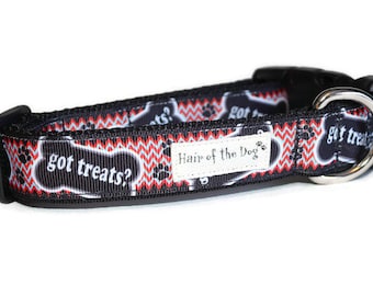 Got Treats? DoG Collar,fun dog collar,cute dog collar,soft dog collar,dog collar,handmade dog collar,boy dog collar,girl dog collar