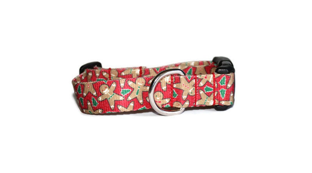 Gingerbread Man Dog Collar,dog Collar,christmas Dog Collar,gingerbread