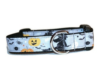 Halloween Night dog collar,Halloween dog collar,boy dog collar,girl dog collar,witch dog collar,pumpkin dog collar,fun dog collar,dogs