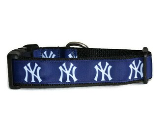 New York Yankees Inspired Dog Collar,dog Collar,mlb Dog Collar
