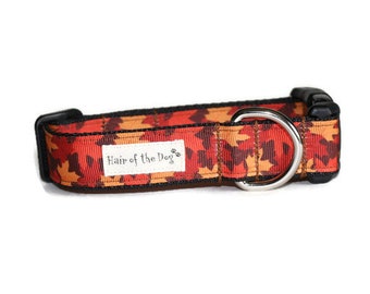 Autumn Leaves dog collar,fall dog collar,leaves dog collar,boy dog collar,girl dog collar,colorful dog collar,autumn,soft dog collar