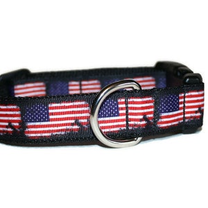 Old Glory DoG Collar,dog collar,patriotic dog collar,4th of July,red white and blue,boy dog collar,girl dog collar,flag dog collar
