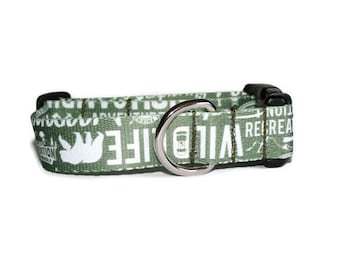 Outdoor/Camping dog collar,dog collar,fun outdoor dog collar,boy dog collar,girl dog collar,camping,handmade dog collar,outdoors