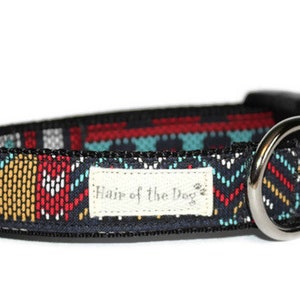 Colorful Woven Look Design DoG Collar,handmade dog collar,striped dog collar,colorful dog collar,dog collar,cute dog collar,fun dog collar