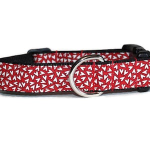 Cartoon Heart Valentines Day dog collar,heart dog collar,boy dog collar,girl dog collar,Valentines Day dog collar,red dog collar