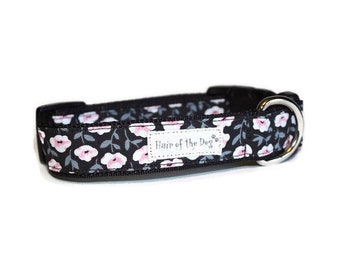 Pink and White Flowers DoG Collars,flower dog collar,pink dog collar,girl dog collar,handmade dog collar,cute dog collar,fun dog collar
