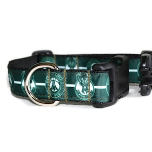 Milwaukee Bucks Inspired dog collar,basketball dog collar,handmade dog collar, Milwaukee Bucks, boy dog collar,girl dog collar image 3