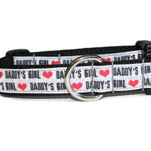 Daddy&#39;s Girl dog collar,dog collar,girl dog collar,fun dog collar,hairofthedogcollars,cute girl dog collar,cute saying dog collar
