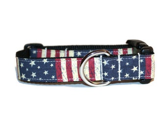 Because of the Brave dog collar,Patriotic dog collar,America dog collar,dog collar,handmade dog collar,boy dog collar,girl dog collar,dogs