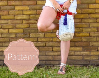 Market Tote Bag Pattern | Crochet Tote Bag Pattern | Market Bag Pattern | Tote Bag Pattern | Crochet Pattern | Digital Download