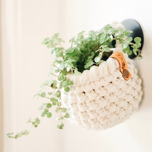 3&quot; Hanging Basket | Plant Basket | Storage Basket | Crochet Basket | Home Decor Basket