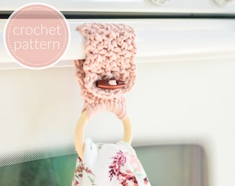 Crochet Pattern | Towel Holder Pattern | Kitchen Towel Holder Pattern | Dishtowel Holder Pattern