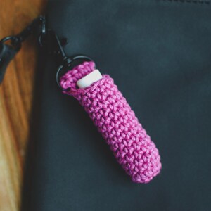 Lip Balm Holder | Black Key Chain | Chapstick Holder | Lip Balm Key Chain | Lip Balm Holder with Lobster Clasp | Ready to Ship