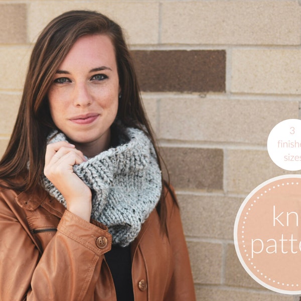 The Basic Knitter's Cowl Pattern | Knit Cowl Pattern | Knit Cowl | Knitting Pattern