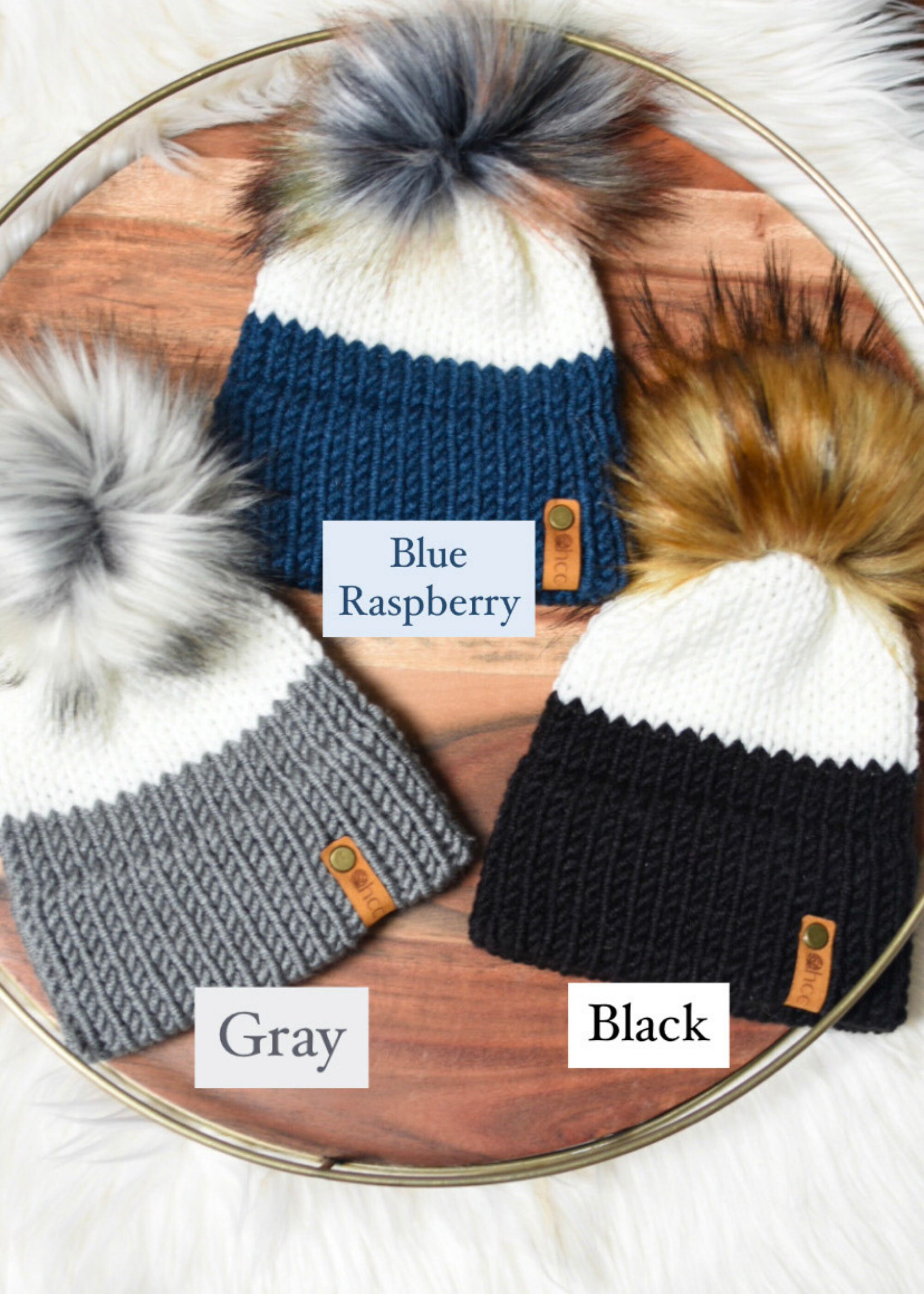 NIB 2 pc Beanie set Mommy and Me. Wine Or Cream (Price For 1 Set) Mud Pie Cream Mommy and Me Beanies – Baby Blossom Company main image 2