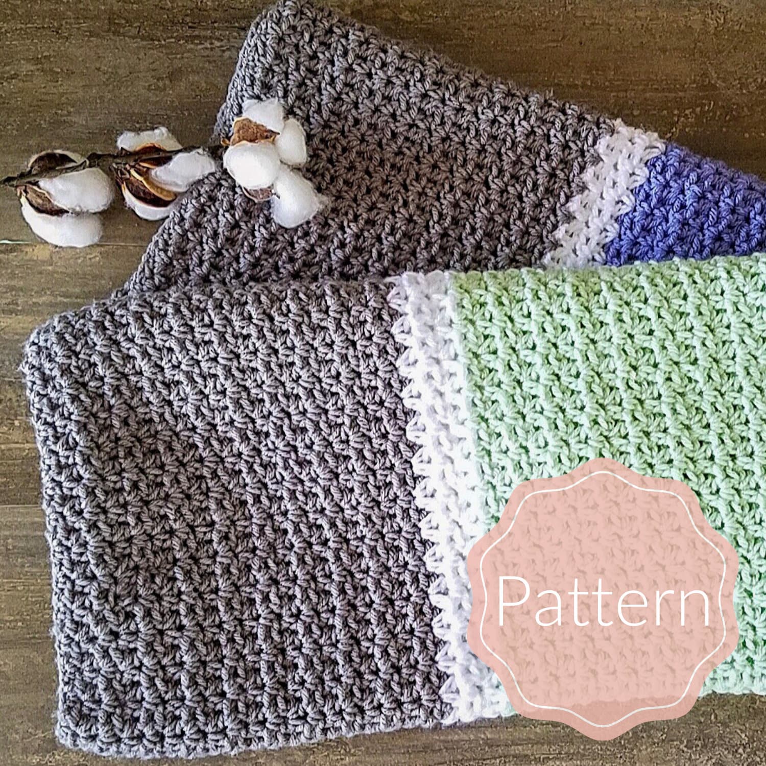 The Snuggle is Real Baby Blanket Crochet Pattern Baby Etsy