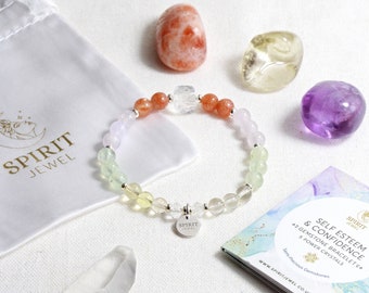 Self Esteem & Confidence Crystals - Healing Bracelet - Solar Plexus Crystals - Healing Stones - Crystals for Anxiety - Positive Bracelets