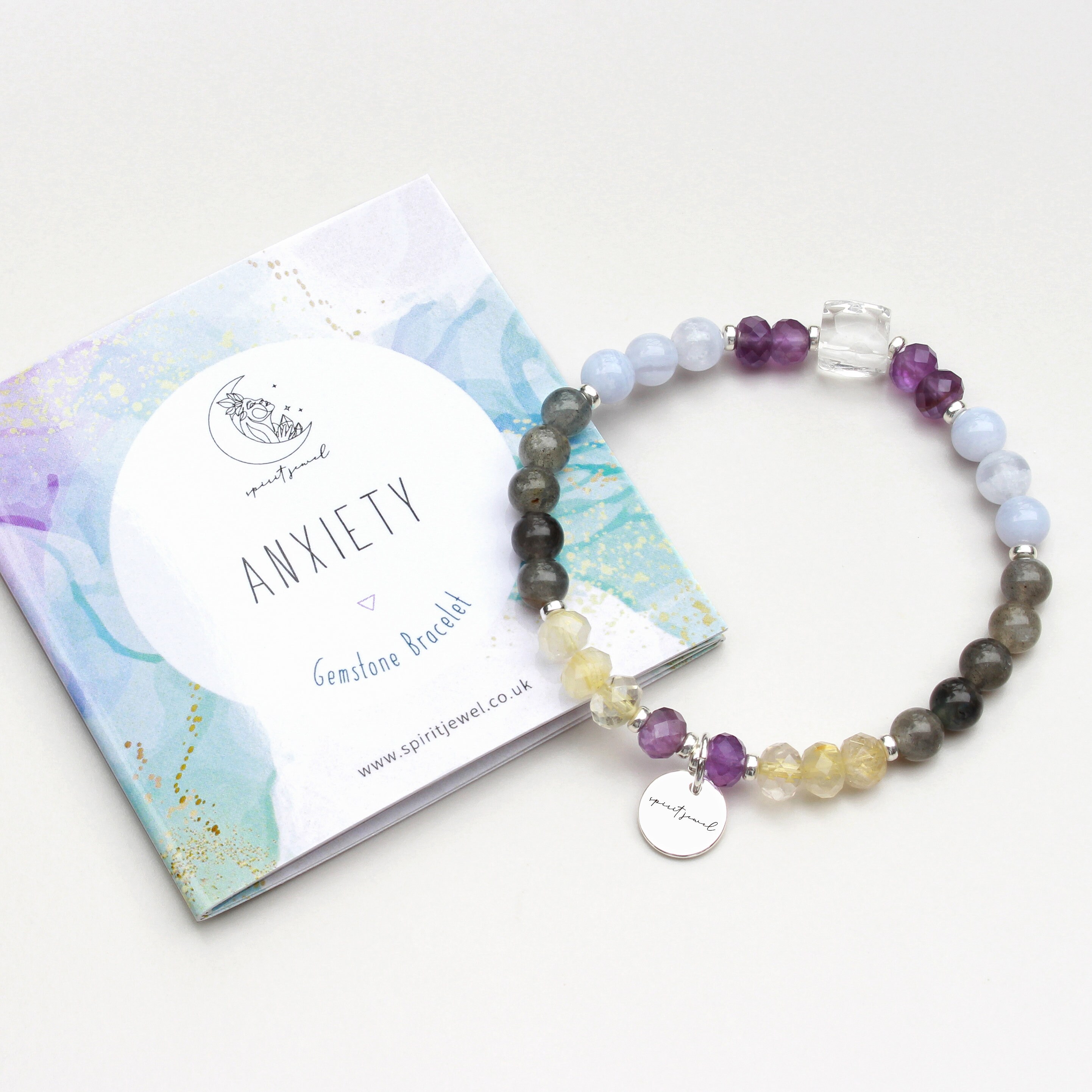 Anxiety Healing Bracelet 5 Powerful Crystals for Anxiety Etsy