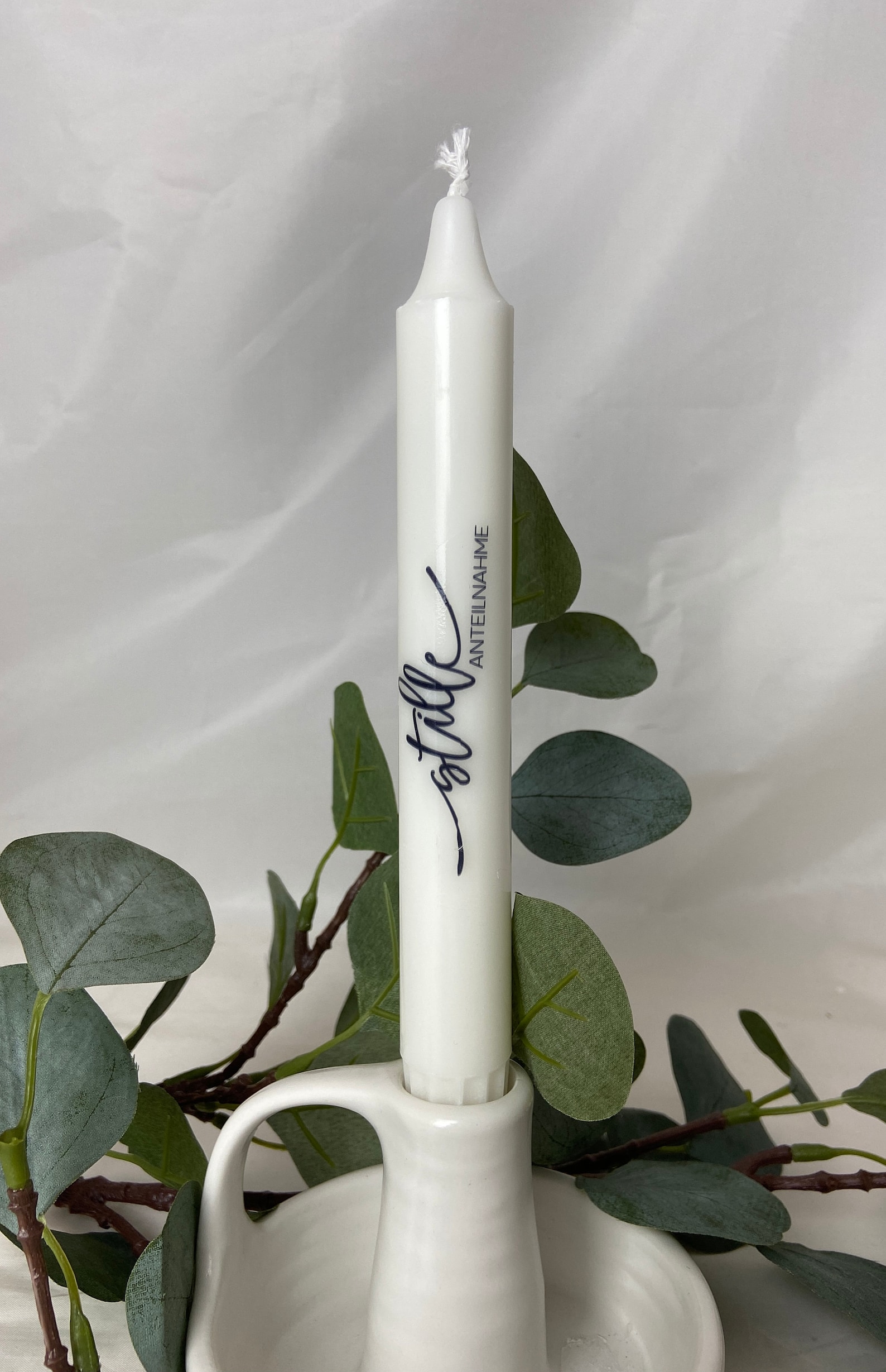 PRSTENLY Bougie Condoléances - Parfum Lavande - Cadeau Deuil - Cire De Soja
