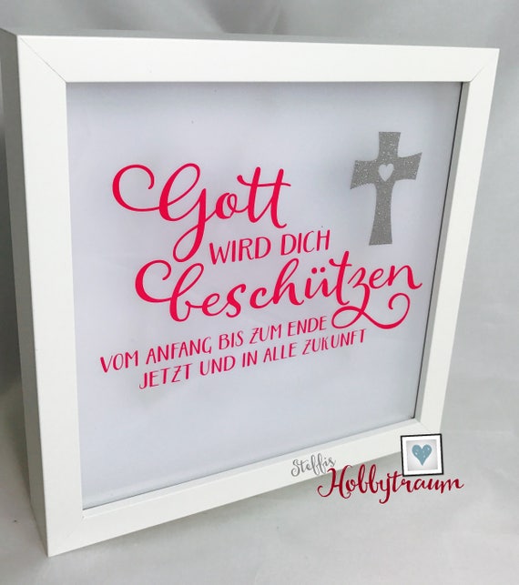 Leuchtrahmen 3d Leuchtrahmen Glaube Liebe Hoffnung Taufe Hochzeit