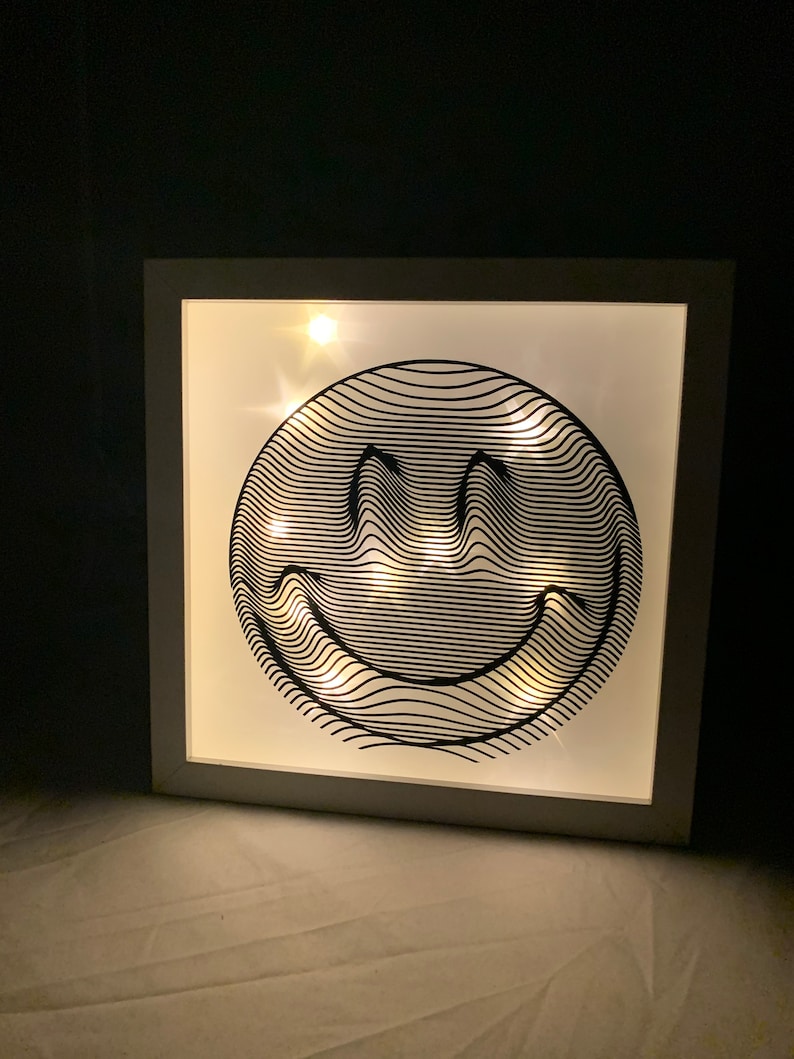 gift for friends smile friendship, let/'s laugh Illuminated picture frame for birthday great gift for best friends