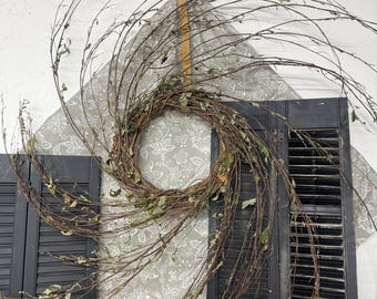 Grapevine Birch Twig Swirl Wreath Big and Medium