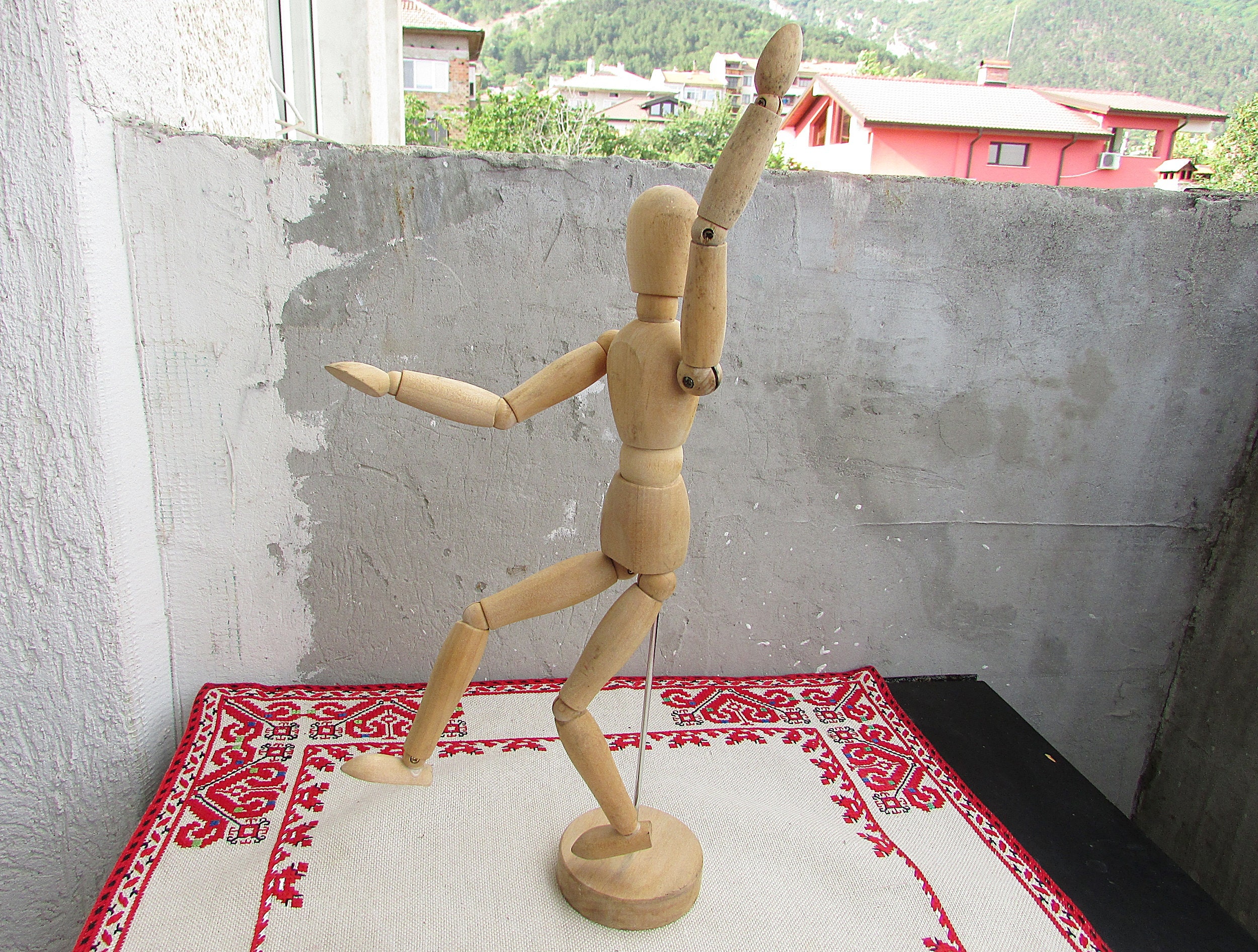 Figurine de mannequin d'artiste articulée – Forme de mannequin magnétique  en bois de 11,4 cm