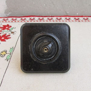 Vintage Mechanical Power Switch, Old Light Switch 1940s, Antique Electric Wall Switch, Bakelite Light Switch, Single On Off Lamp Switch