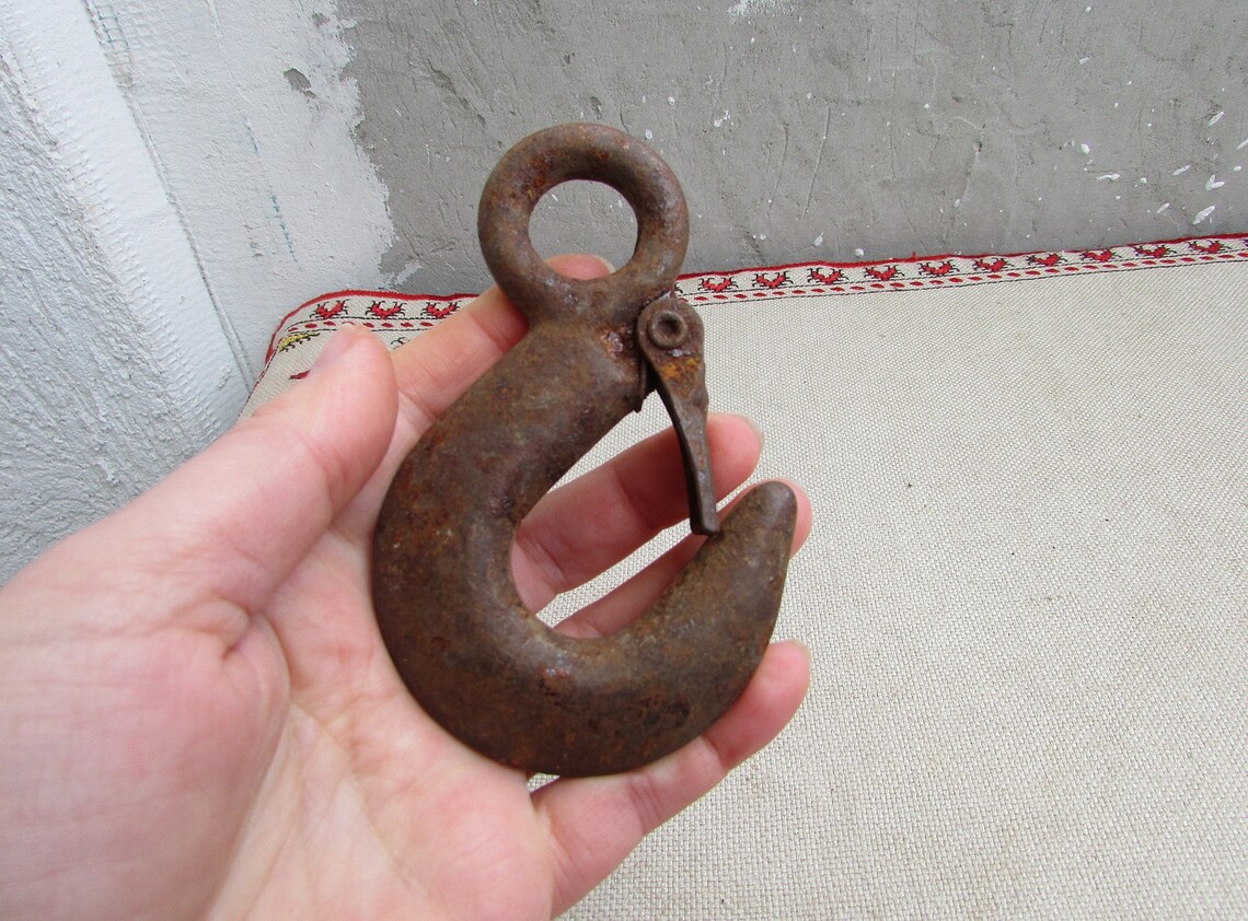Vintage Iron Hook and Eye Metal Industrial Iron 2 Vintage Etsy