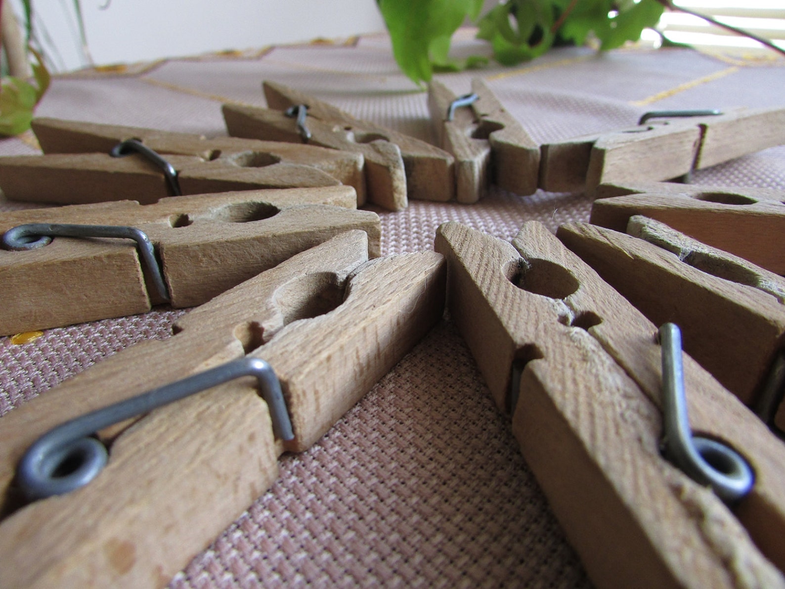 Vintage Clothes Pins Set of 9 Old Wooden Clothes Pegs Wash Etsy