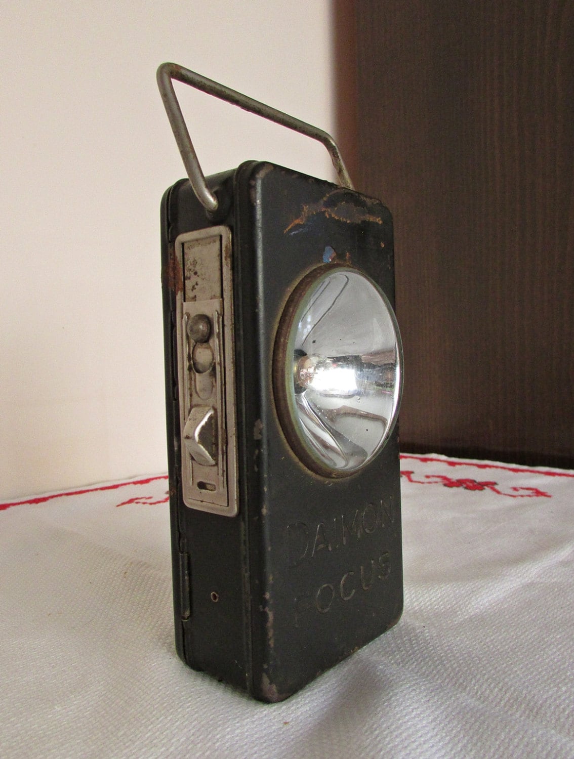 Camping Latern Brown Vintage Flashlight Vintage Nightlight Hand Signal