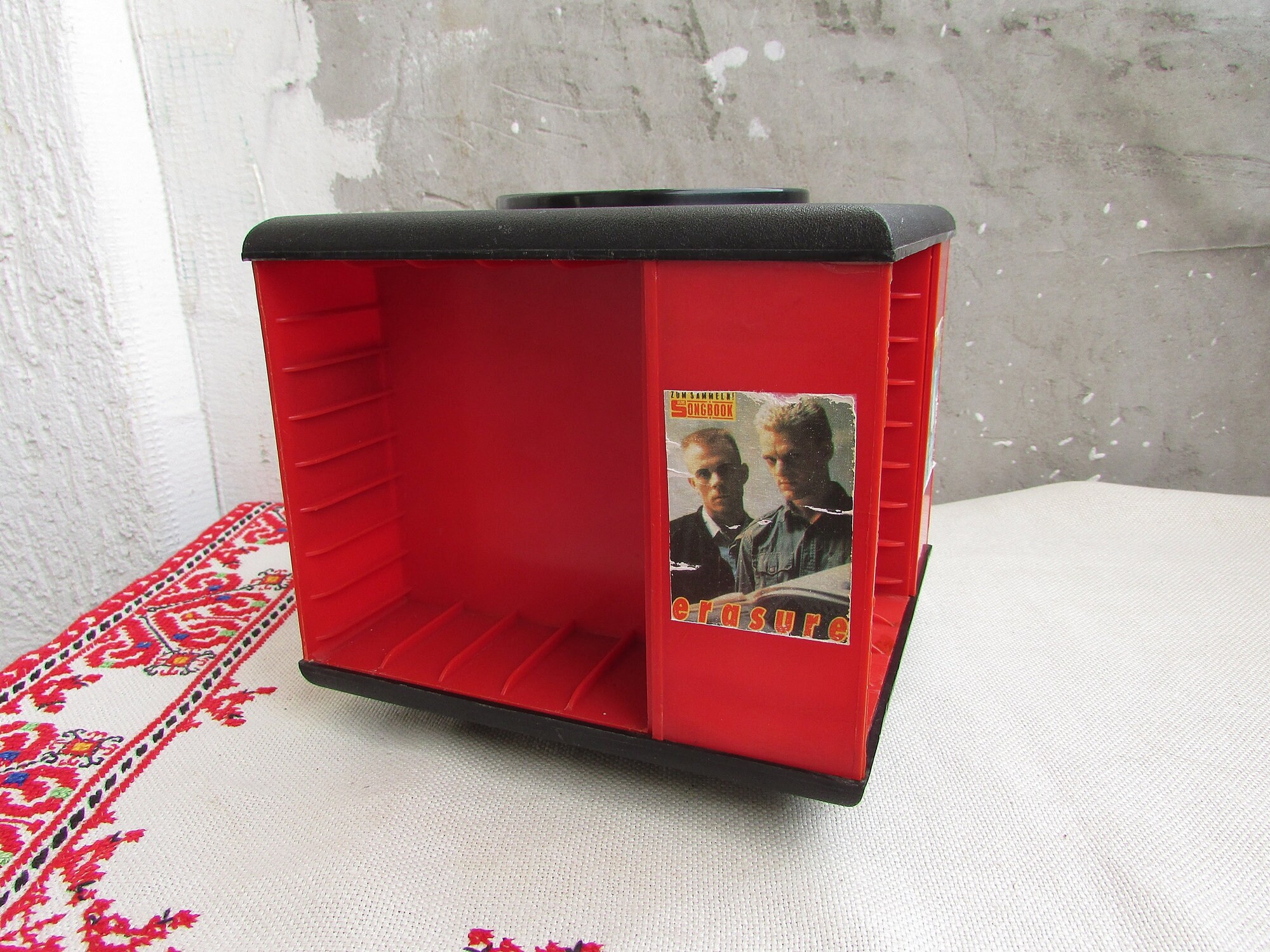 Vintage Tape Cassette Holder 80s Plastic Cassette Tape Holder Etsy