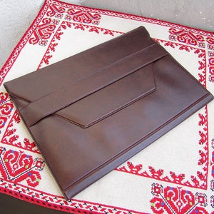 Vintage Brown Leatherette Portfolio, Business Portfolio, Faux Leather Portfolio Bag, Leather Organizer, Leather Document Bag