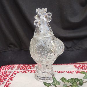 Vintage Glaskaraffe, Glasalkoholkaraffe, russische Aperitif / Digestif / Cordial-Karaffe mit Stopfen, Küchendekoration, hergestellt in der UdSSR