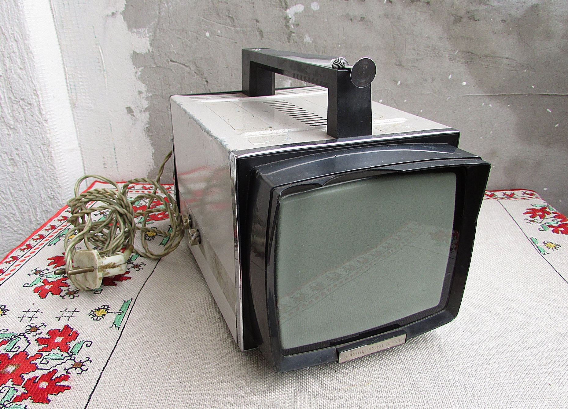 Vintage Analog Portable Russian Tv Model Electronica VL100 Etsy