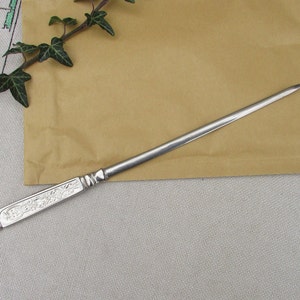 Abridor de cartas vintage, abridor de sobres ornamentado #2, cuchillo de cartas, cuchillo de papel, cortador de papel de oficina, accesorio de escritorio vintage, decoración de oficina