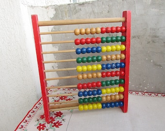 ヴィンテージ ソビエト ウクライナ 木製そろばん 12 列 ソ連 数学