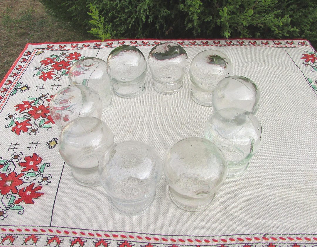 LOT DE 13 ventouses médicales en verre anciennes EUR 29,00 - FR