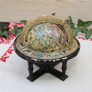 Vintage World Desk Globe 1970s, Replogle Globe Metal Stand, Vintage Sphere, Earth Globe, Vintage Office Decor, Souvenir