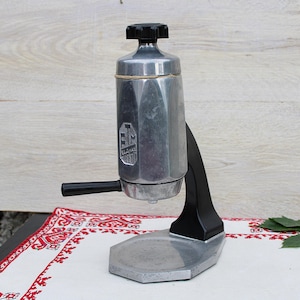 Vintage Coffee Maker FTM Unipress, Made in Hungary 60s, Retro Art Deco Coffee Maker, Elecrtric Aluminum Espresso Maker,NON-WORKING condition