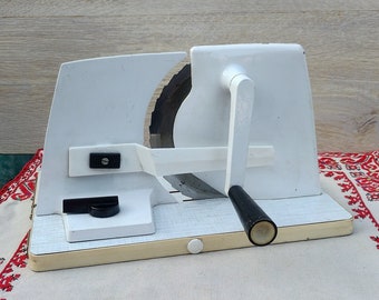 Bread Cutting Machine, Bread/Meat Slicer, Slicing Machine, Foldable Bread Cutter, 70s Kitchen Helper, German Bread Cutting Machine