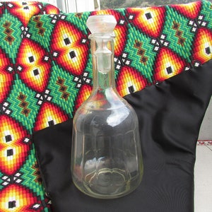 Vintage Glas Wasser Karaffe, Glas Wasser Karaffe, Glas Alkohol Karaffe, Klarglas Aperitif/Digestif/Herz Karaffe mit Stopper