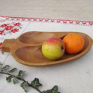 Handmade Decorative Wood Bowl, Handcrafted Wooden Bowl, Vintage Hand Carved Wooden Bowl, Vintage Wooden Decor