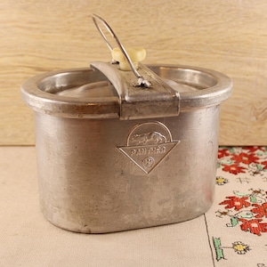 Vintage Military Kit of Aluminum Food Containers, German &quot;PANTHER&quot; Soldier Aluminum Kit, Army Set Aluminum Cans, Set Aluminum Containers