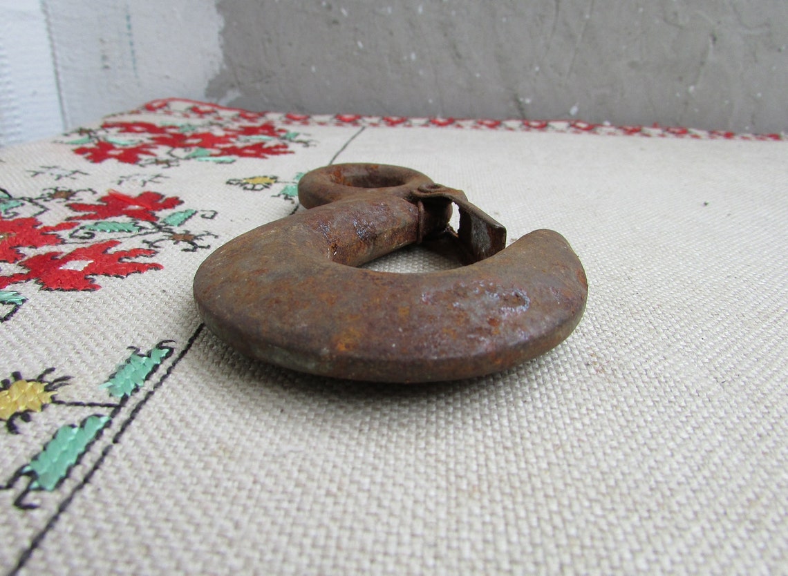 Vintage Iron Hook and Eye Metal Industrial Iron 2 Vintage Etsy