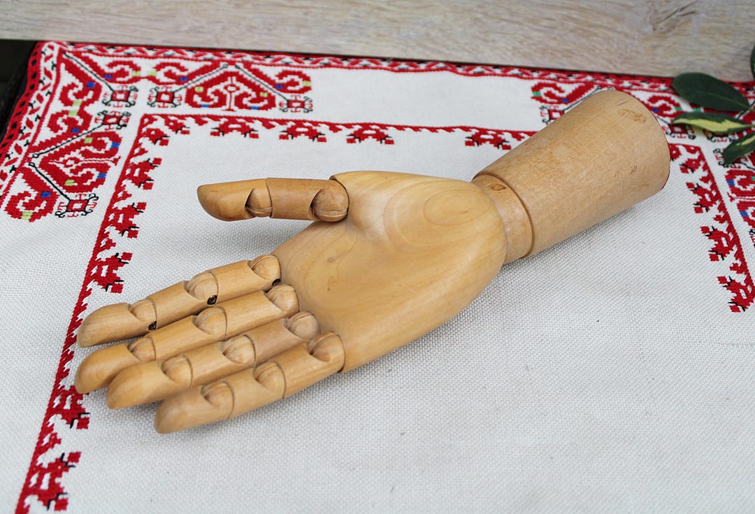 Vintage Articulating Wooden Hand Model: Drawing Mannequin Display - Etsy