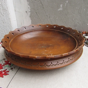 Vintage Hand-turned Wood Bowl, Handmade Decorative Wood Bowl, Unique Handcrafted Wooden Bowl, Hand Carved Wood Bowl, Vintage Wooden Decor
