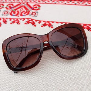 Vintage Sunglasses 80s, Retro Women’s Sunglasses, Oval Plastic Sunglasses, Retro Oversized Sunglasses, Bohemian Oversize Glasses