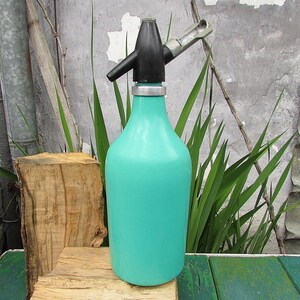 Vintage Soda Siphon Seltzer Bottle, Russian Autosyphon Bottle #2, Made in USSR, Barware Soda Maker, Aluminum Soda Water Seltzer Bottle
