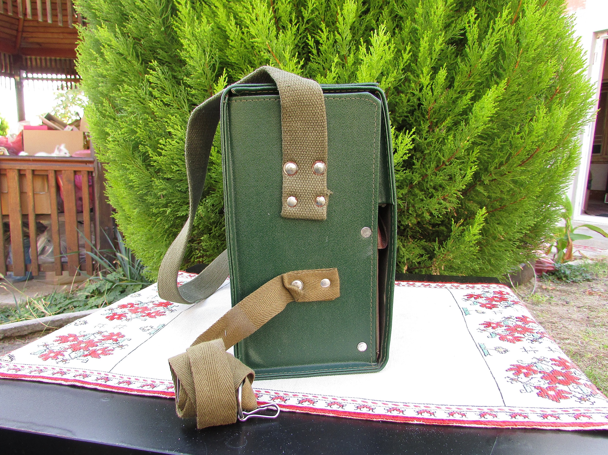 Vintage Military Medical Bag, Army Large Bag, First Aid Kit